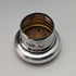 1900 British Antique Sterling Silver Lid Glass Skittles Hip Flask Mappin Brothers