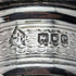 1900 British Antique Sterling Silver Lid Glass Skittles Hip Flask Mappin Brothers
