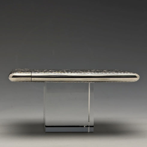 1887 British Antique Sterling Silver Card Case 76g George Unite