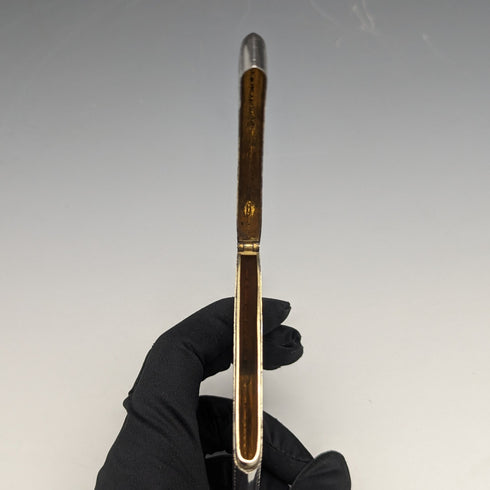 1887 British Antique Sterling Silver Card Case 76g George Unite