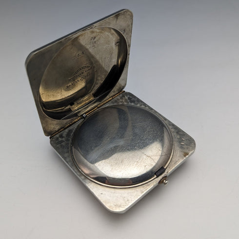 古董 Hebdomas 8 天懷錶方形錶殼,運作良好