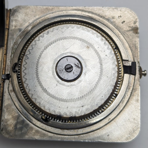 古董 Hebdomas 8 天懷錶方形錶殼,運作良好