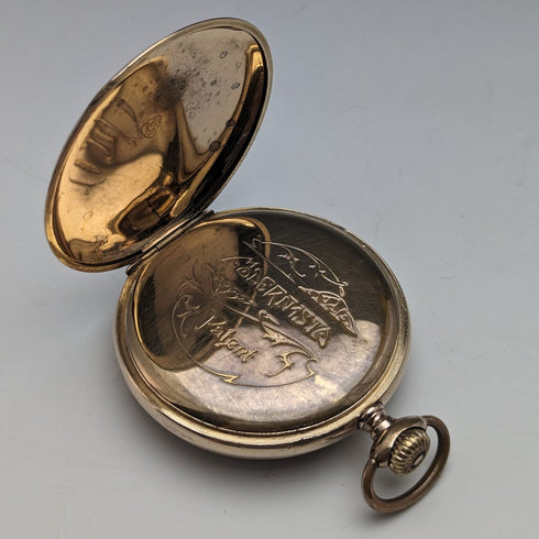 古董瑞士 Modernista Jumping Hour 懷錶做工精良