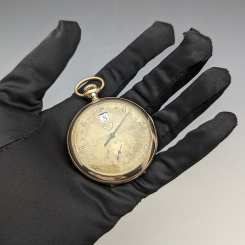 古董瑞士 Modernista Jumping Hour 懷錶做工精良