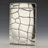 2001 British Vintage Sterling Silver Crocodile Pattern Card Case 62g Carr's of Sheffield