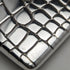 2001 British Vintage Sterling Silver Crocodile Pattern Card Case 62g Carr's of Sheffield