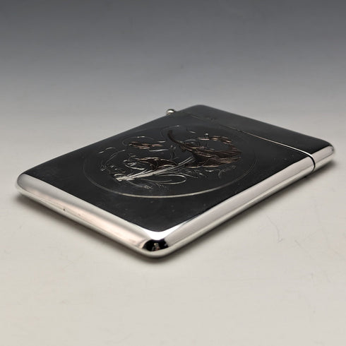 1906 年英國古董純銀新藝術風格卡包 73 克 William M Hayes