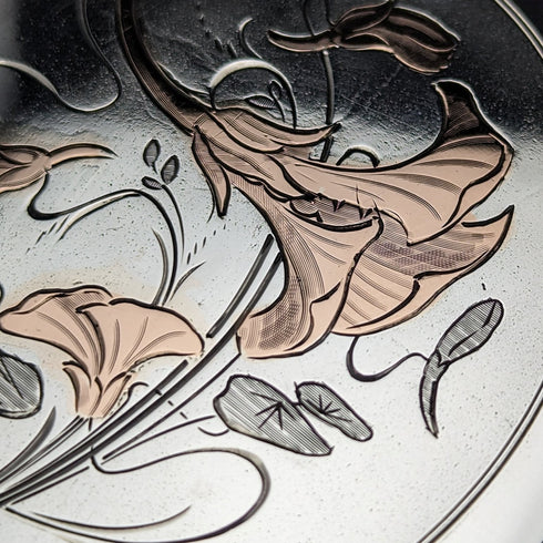 1906 年英國古董純銀新藝術風格卡包 73 克 William M Hayes