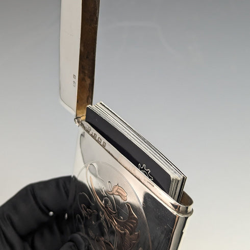 1906 年英國古董純銀新藝術風格卡包 73 克 William M Hayes