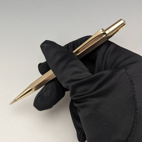 英國復古 Yard O 紅色卷金六角自動鉛筆