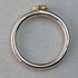 British Jewelry 9ct Gold Star Sterling Silver Ring Ring ALM