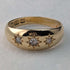 1899 British Antique Jewelry 18K Diamond Gypsy Ring Ring