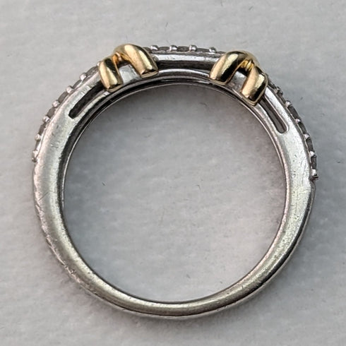 英國復古珠寶米勒鑽石 & 9 克拉金 & 純銀戒指