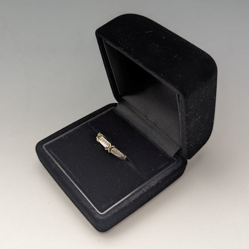 英國復古珠寶米勒鑽石 & 9 克拉金 & 純銀戒指