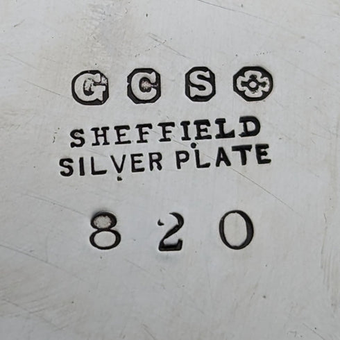 1880's British Antique Silver Plated Cookie Jar George Cutts & Sons