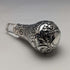 1900 British Antique Sterling Silver Decanter Glug Glug Glass Decanter