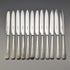 British Vintage Silver Plated Cutlery 12 Pair Set in Wooden Box Elkington