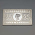 1977 Elizabeth II 25th Coronation Jubilee Sterling Silver 5 Pound Stamp Replica 40g