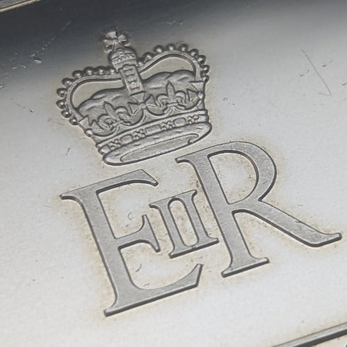 1977 Elizabeth II 25th Coronation Jubilee Sterling Silver 1 Pound Stamp Replica 32g