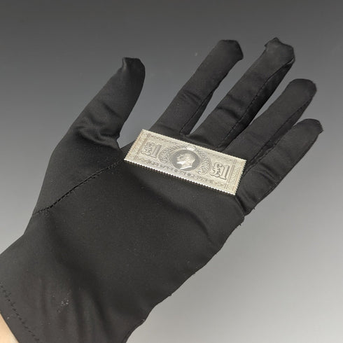 1977 Elizabeth II 25th Coronation Jubilee Sterling Silver 1 Pound Stamp Replica 32g