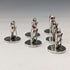 Vintage Sterling Silver Owl Shape Menu Holder Set of 6