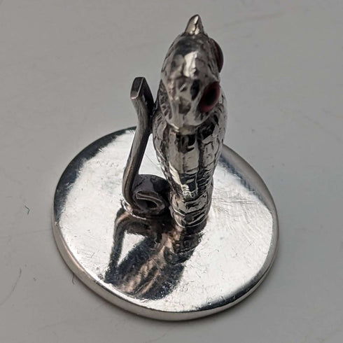 Vintage Sterling Silver Owl Shape Menu Holder Set of 6