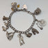1979 British Vintage Sterling Silver Charm Bracelet 34g