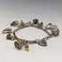 1979 British Vintage Sterling Silver Charm Bracelet 34g