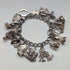 1975 British Vintage Silver Charm Bracelet 80g