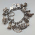 1975 British Vintage Silver Charm Bracelet 80g