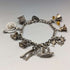 1979 British Vintage Sterling Silver Charm Bracelet 34g