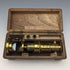 Early 20th Century Antique Brass Microscope in Wooden Box