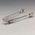 1908 British Antique 6 Sterling Silver Tea Spoons & Sugar Tongs Set in Case Atkin Brothers