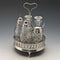 1779 British Antique Sterling Silver & Cut Glass Condiment Set Philip Freeman