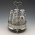 1779 British Antique Sterling Silver & Cut Glass Condiment Set Philip Freeman