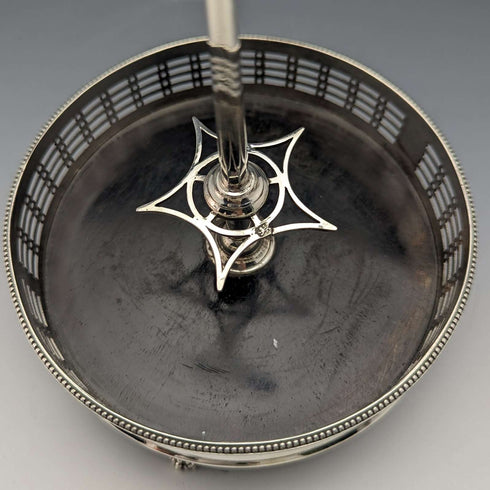 1779 British Antique Sterling Silver & Cut Glass Condiment Set Philip Freeman