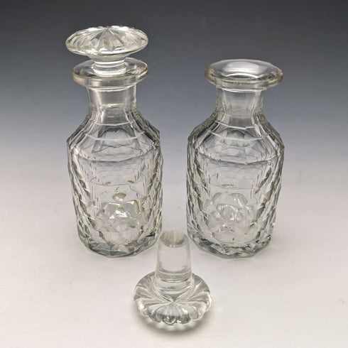 1779 British Antique Sterling Silver & Cut Glass Condiment Set Philip Freeman