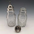 1779 British Antique Sterling Silver & Cut Glass Condiment Set Philip Freeman