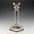 1918 British Antique Glass Sterling Silver Decor Candle Stand Candlestick John Grinsell & Sons