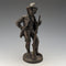 復古青銅人持槍雕像