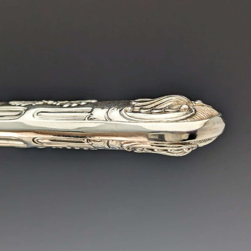 Circa 1930 British Vintage Silver Plated Fish Cutlery 6 Pair Set Hukin & Heath