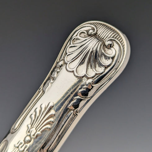Circa 1930 British Vintage Silver Plated Fish Cutlery 6 Pair Set Hukin & Heath