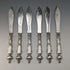 Late 19th Century British Antique Silver Plated Fish Cutlery 6 Pair Set in Wooden Box Martin & Hall