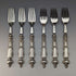 Late 19th Century British Antique Silver Plated Fish Cutlery 6 Pair Set in Wooden Box Martin & Hall
