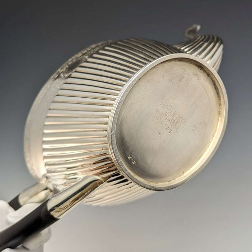 Circa 1895 British antique silver plated teapot Mappin & Webb