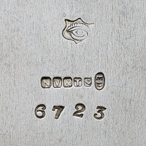 約 1900 年英國古董鍍銀糖罐 Needham、小牛肉和 Tyzach