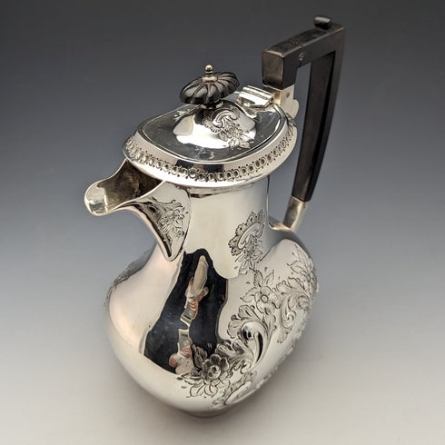 1900年頃 英国アンティーク シルバープレート製 ウォータージャグ Needham, Veal&Tyzach