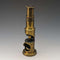 Early 20th Century Antique Brass Microscope in Wooden Box