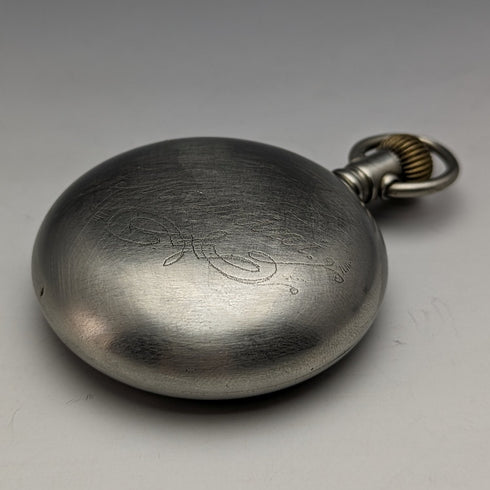 Circa 1914 Antique Zenith large pocket watch, alloy case, in good working order