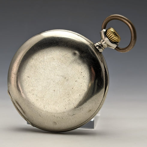 約 1910 年古董歐米茄大號懷錶合金錶殼工作狀況良好